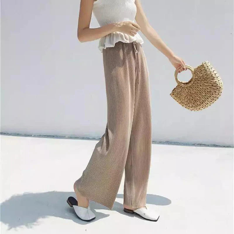 Pantalones de pierna ancha de verano
