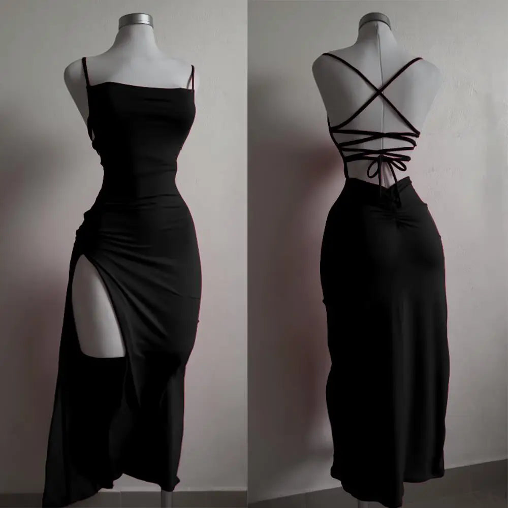 Minivestido ajustado con halter para mujer