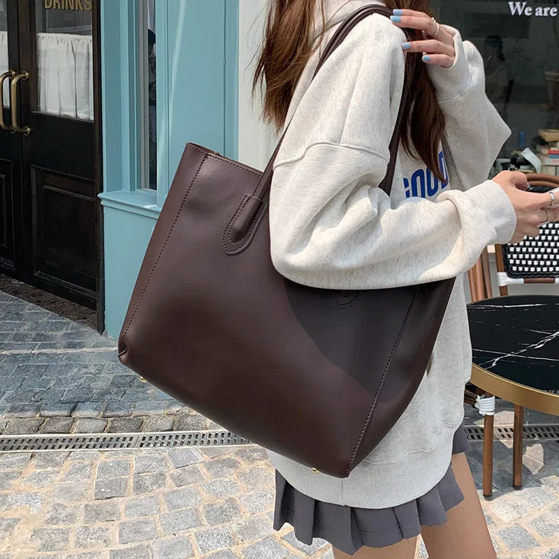 Bolsa de mano vintage de gran capac