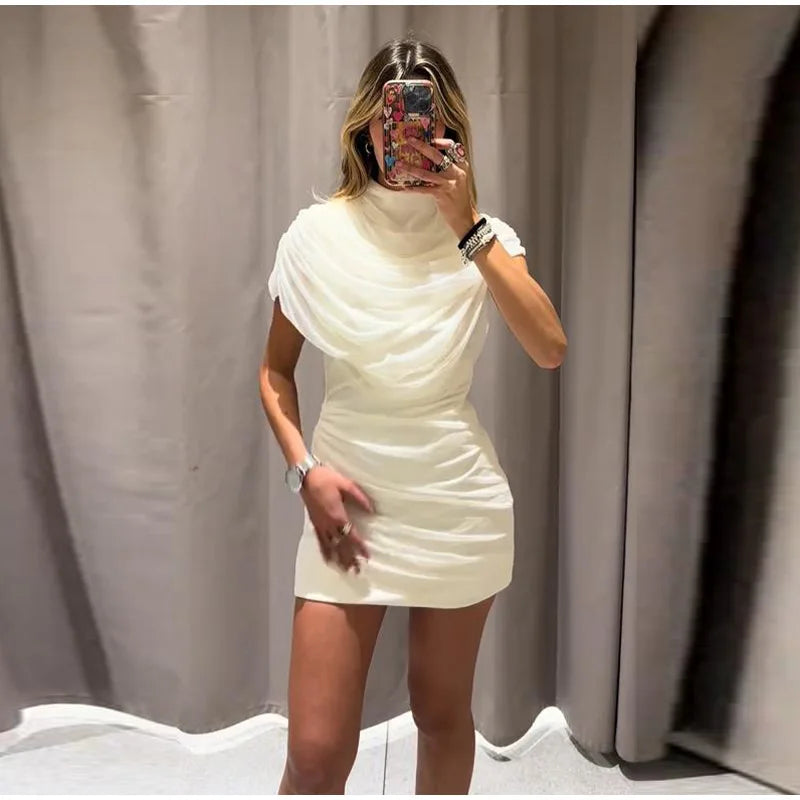 Vestido ajustado de patchwork para mujer