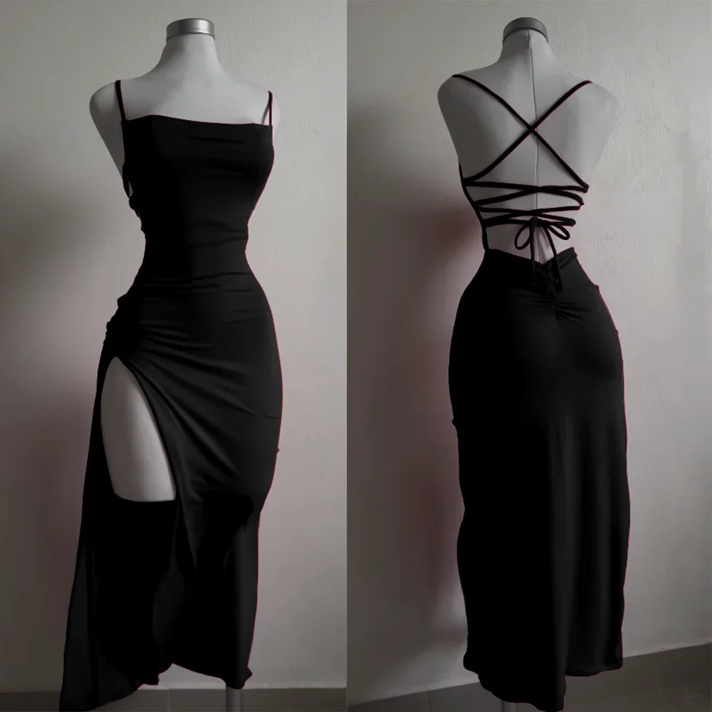 Minivestido ajustado con halter para mujer