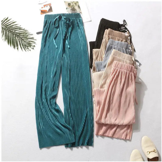 Pantalones de pierna ancha de verano