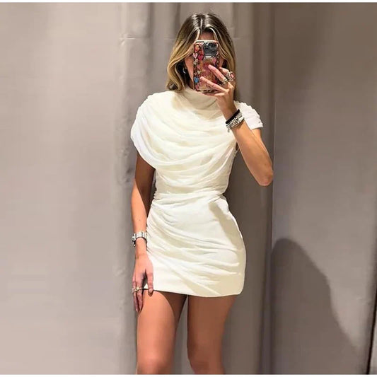 Vestido ajustado de patchwork para mujer