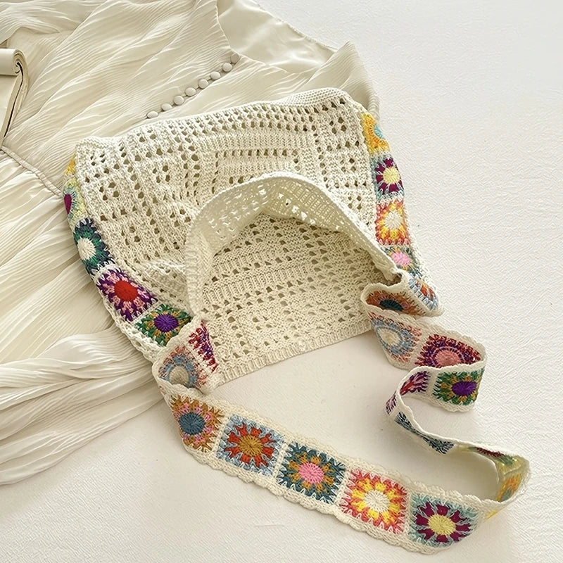Bolso de ganchillo boho para mujer