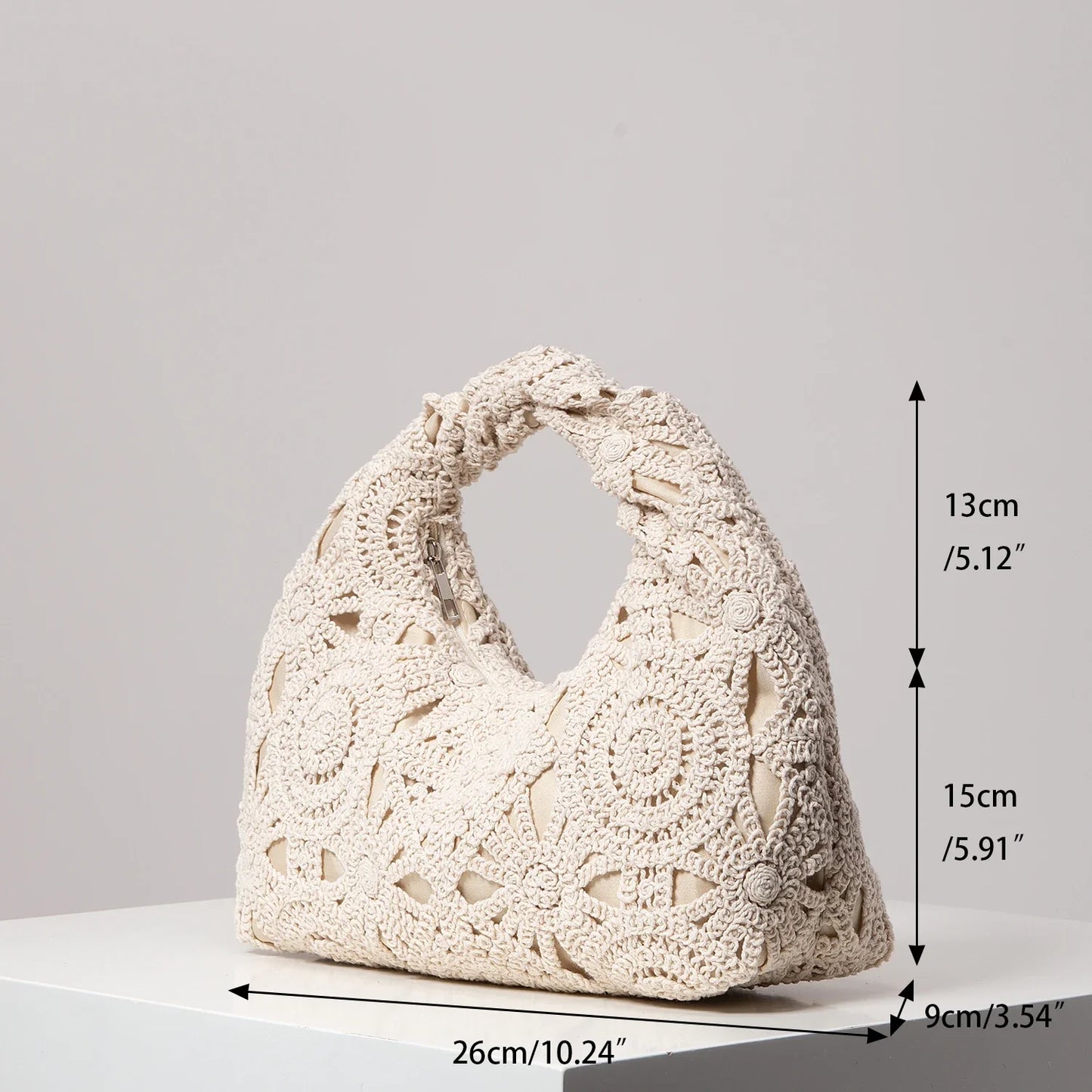 Bolso de mano tejido