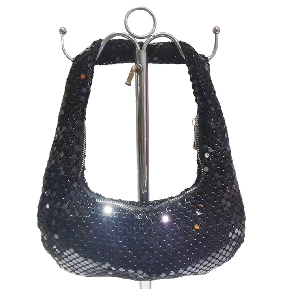 Bolso de diamantes de imitación Lara Hobo
