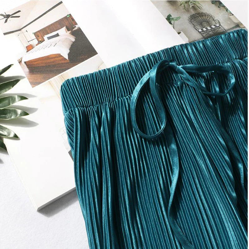 Pantalones de pierna ancha de verano