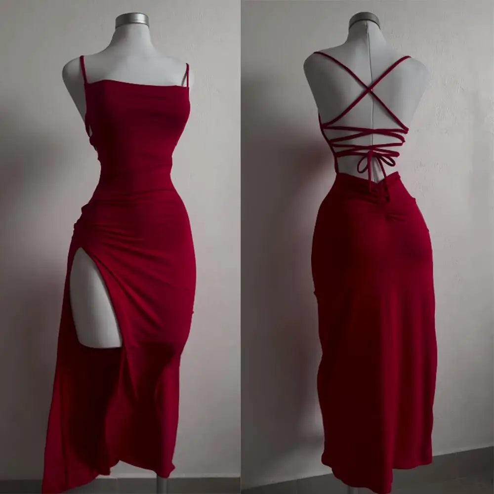 Minivestido ajustado con halter para mujer