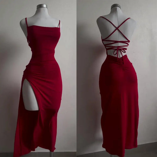 Minivestido ajustado con halter para mujer