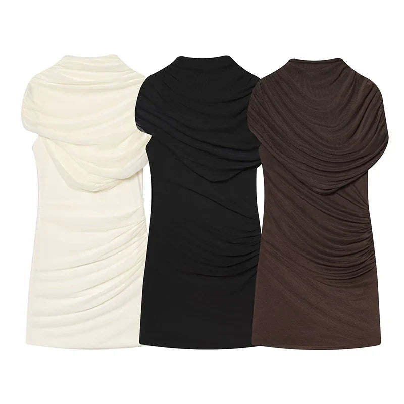 Vestido ajustado de patchwork para mujer