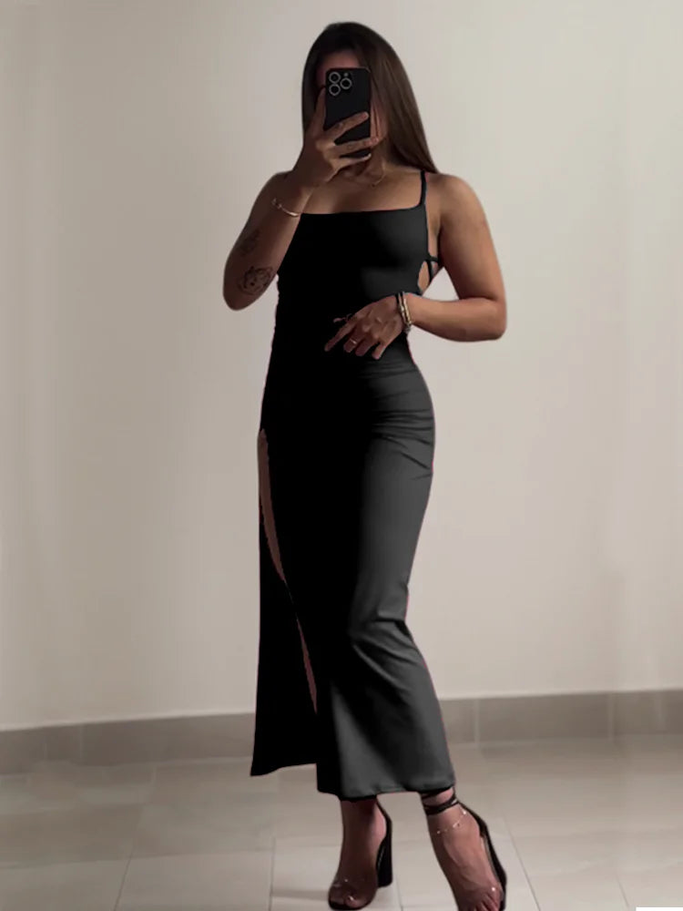 Minivestido ajustado con halter para mujer