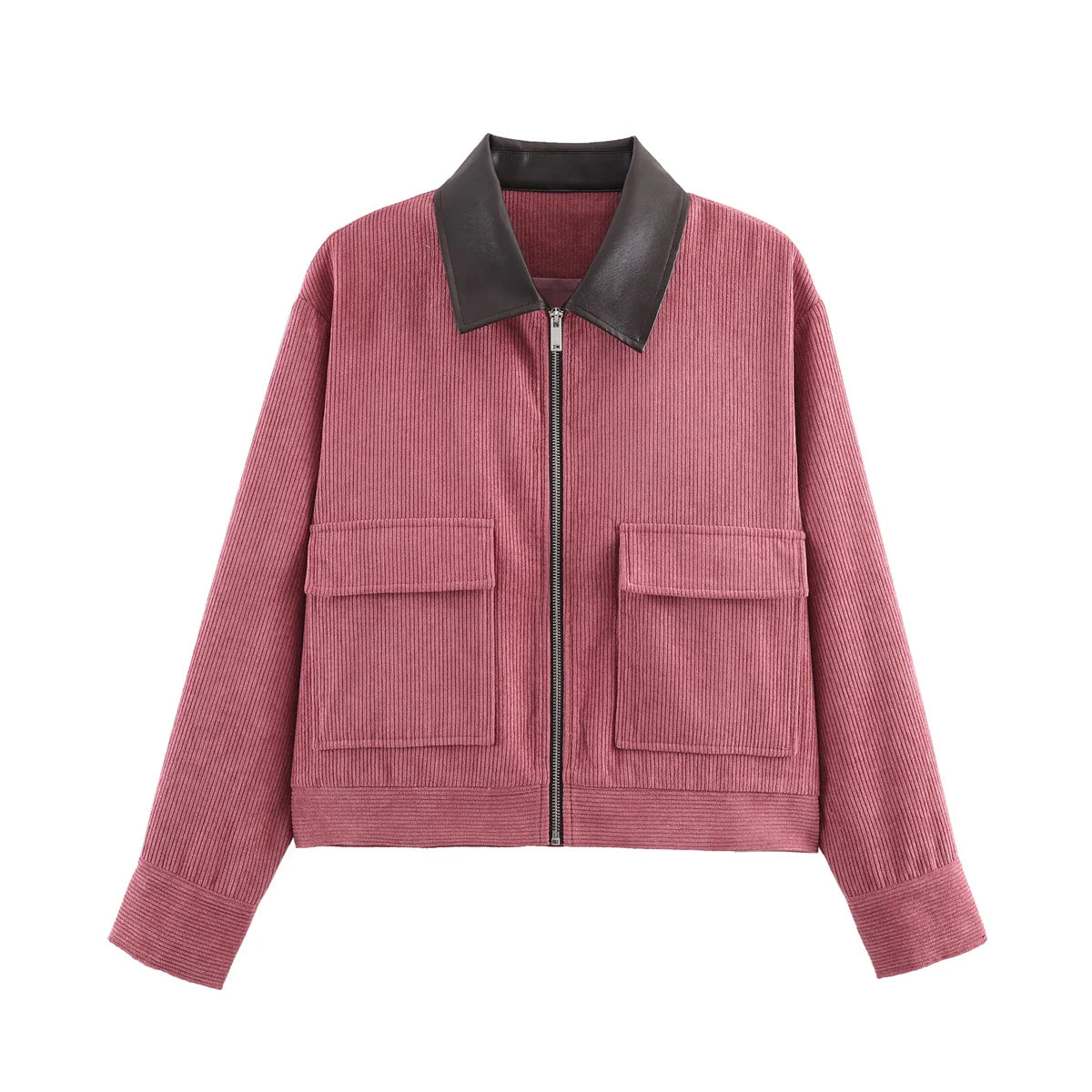 Chaqueta de calle suave con cremallera