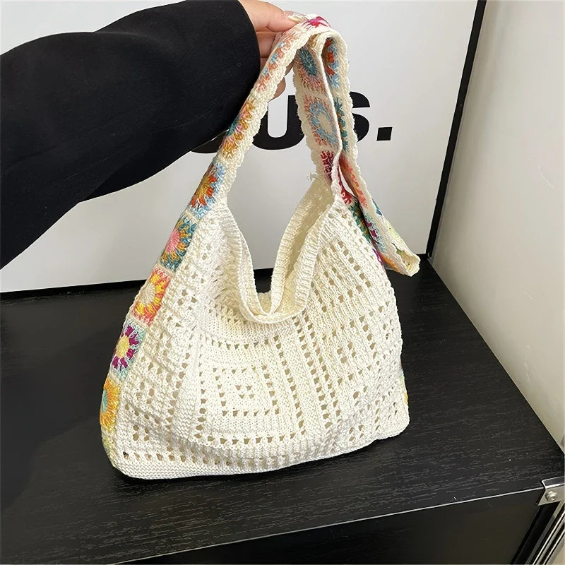 Bolso de ganchillo boho para mujer