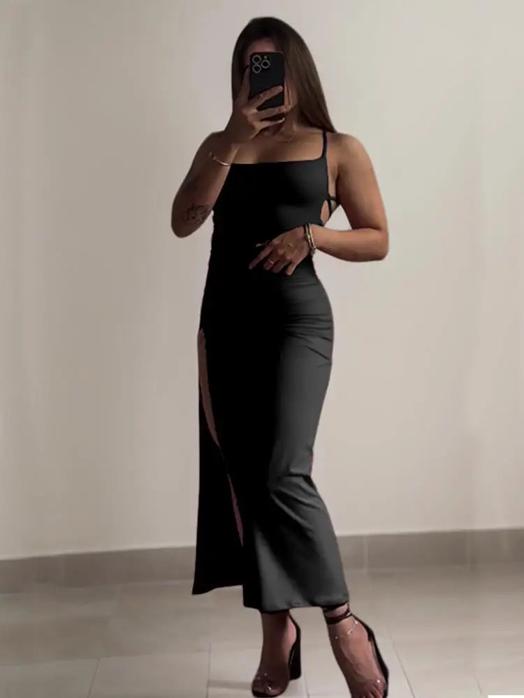 Minivestido ajustado con halter para mujer