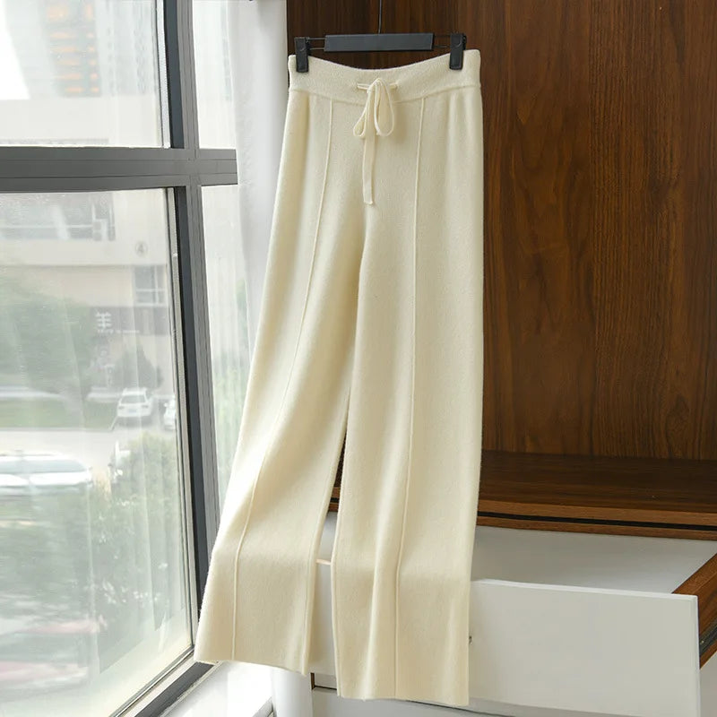 Pantalones de cintura alta para mujer