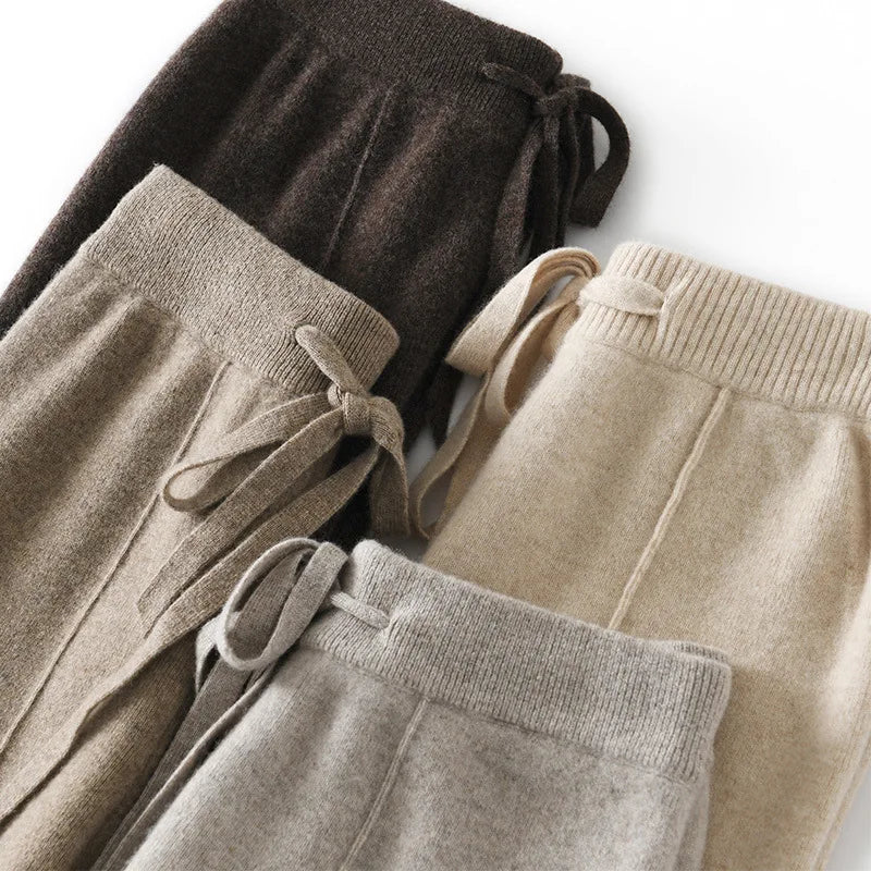 Pantalones de cintura alta para mujer
