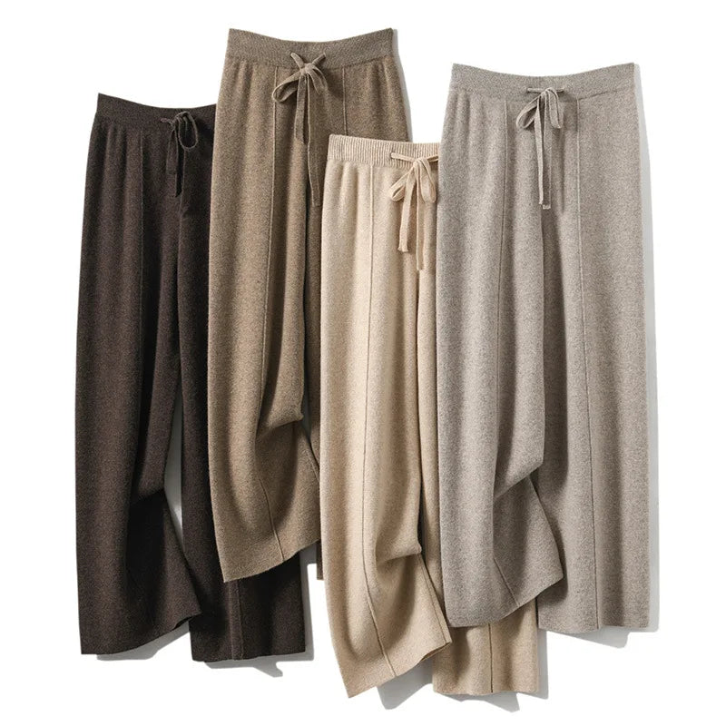 Pantalones de cintura alta para mujer