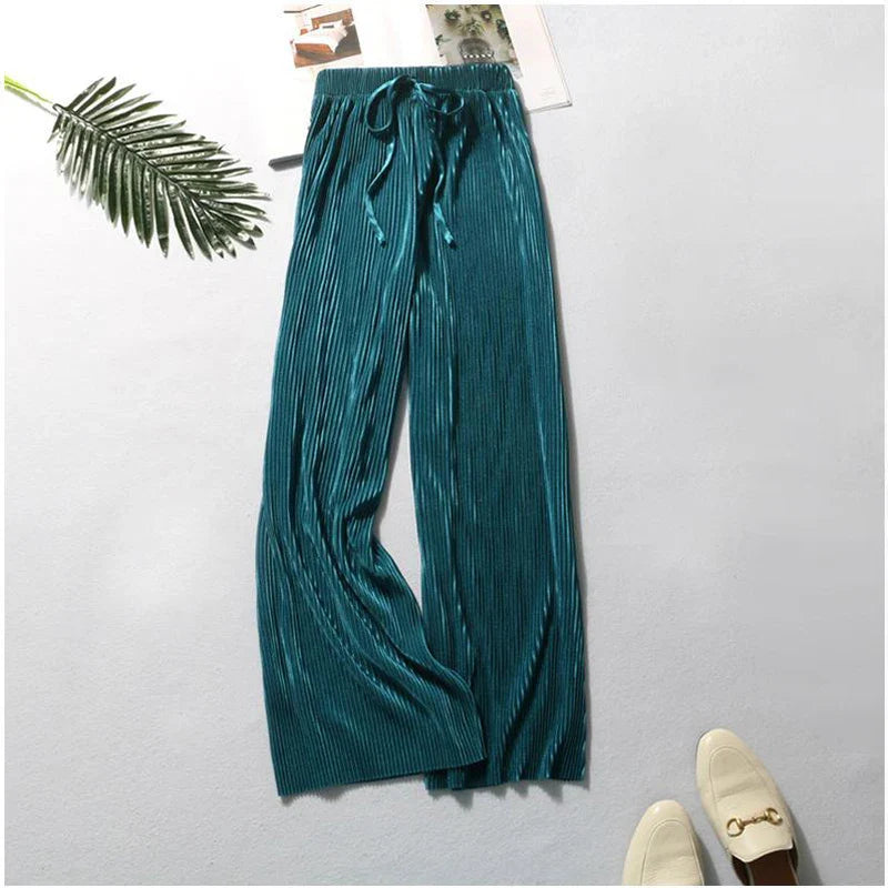 Pantalones de pierna ancha de verano