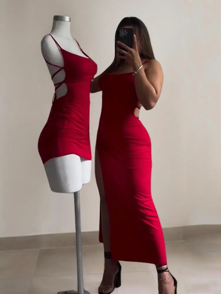Minivestido ajustado con halter para mujer