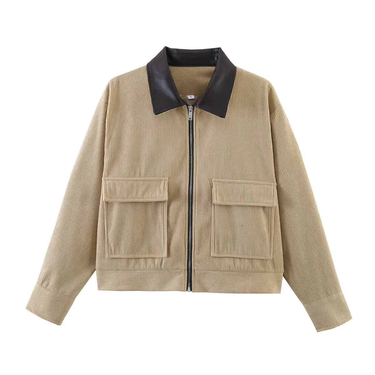 Chaqueta de calle suave con cremallera