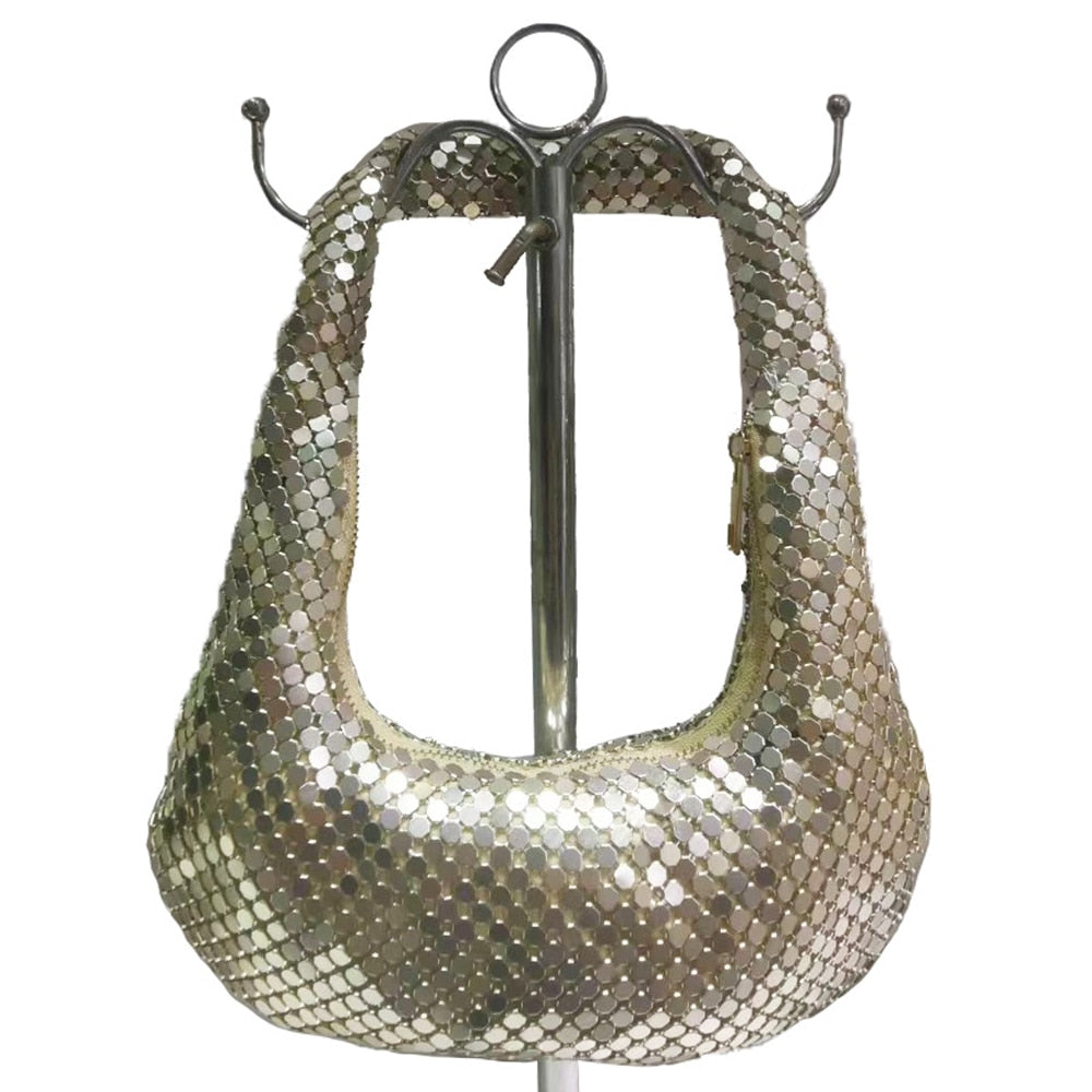 Bolso de diamantes de imitación Lara Hobo