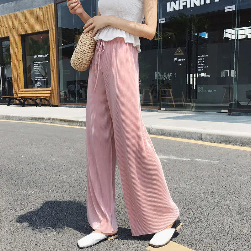 Pantalones de pierna ancha de verano