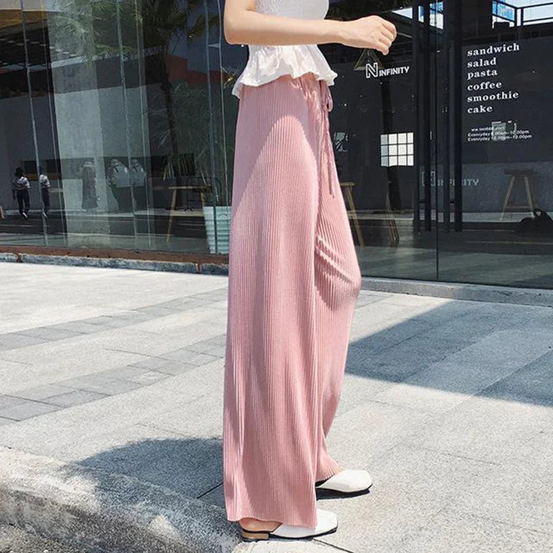 Pantalones de pierna ancha de verano